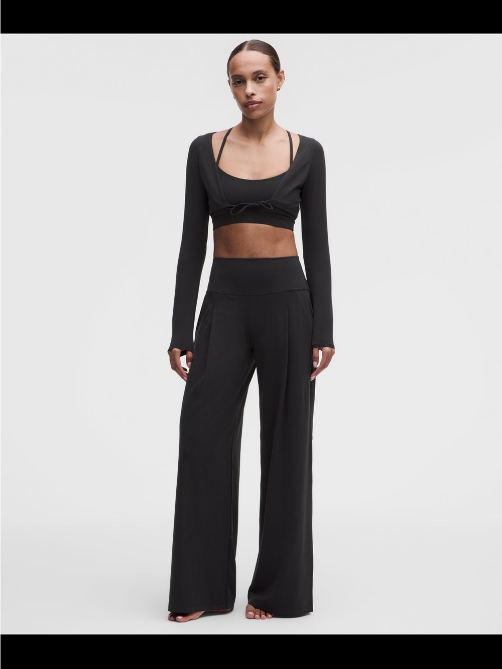 lululemon Align Palazzo Pant - Short size 8 black nwt